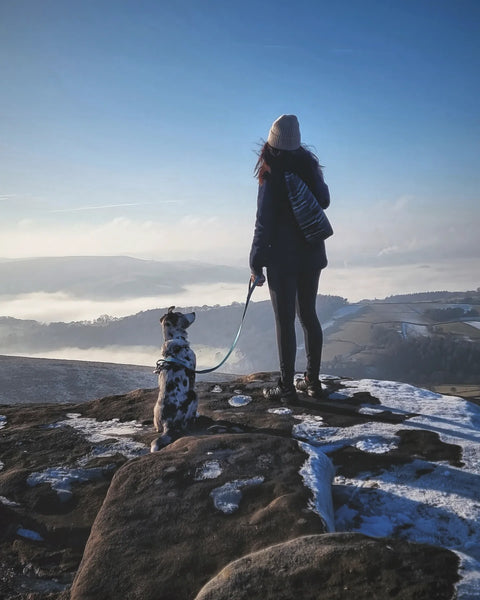Hiking in the Peak District with dog