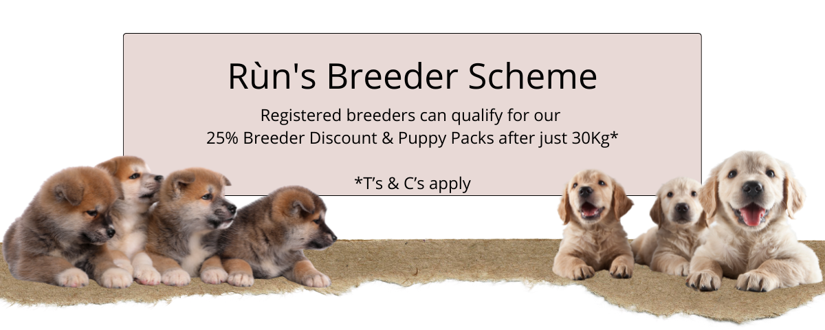 Rùn Dog Food Breeder Scheme banner